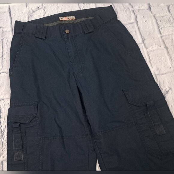 5.11 Tactical Mens Pants Cargo Ripstop Navy Size 32x30 - Picture 3 of 13
